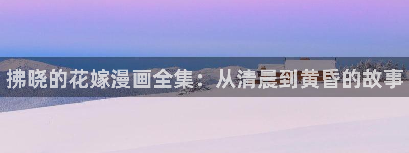 虫虫漫画主页：拂晓的花嫁漫画全集：从清晨到黄昏的故事